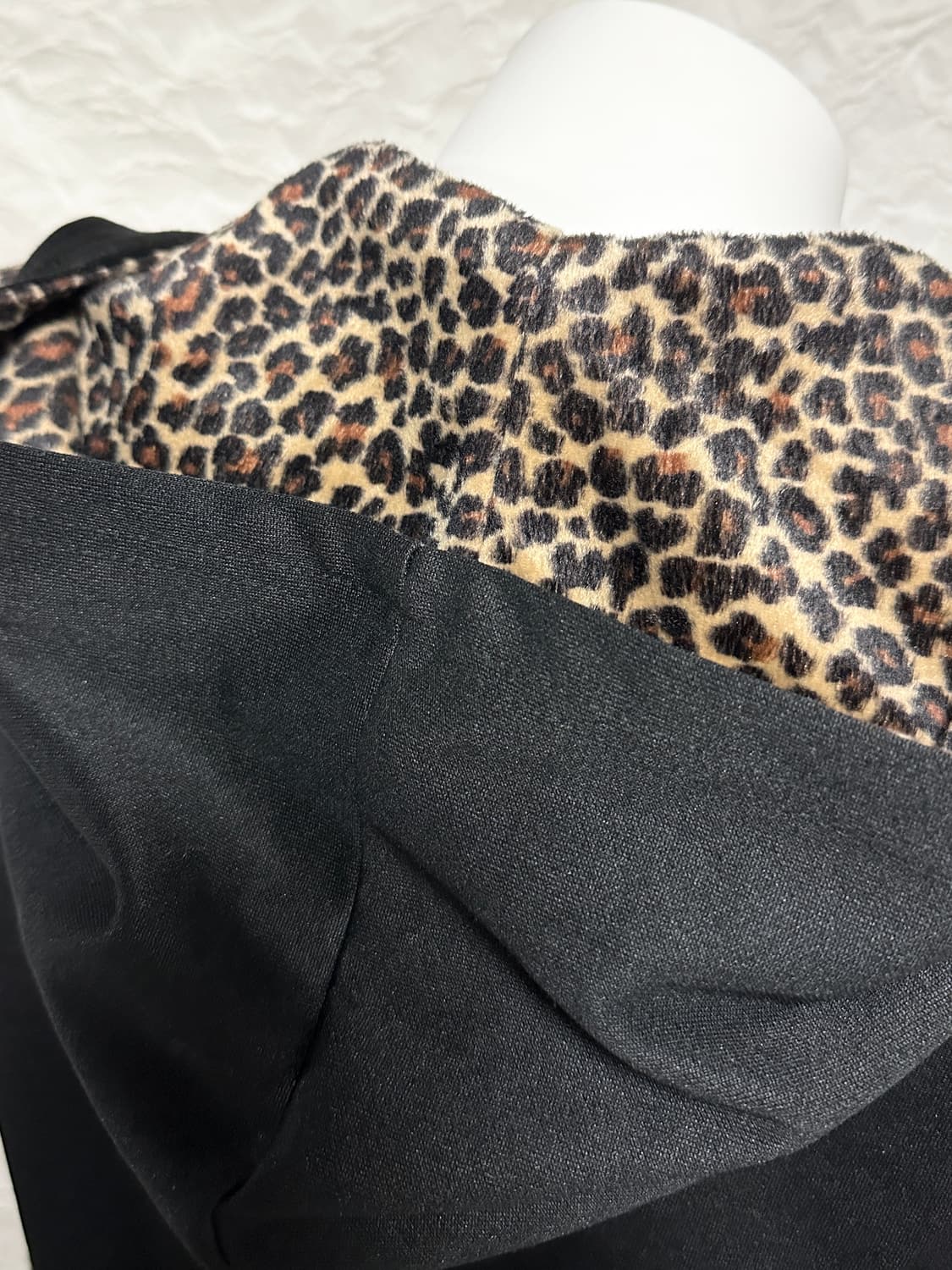 빈티지 갸루 펑크 퍼 레오파드 해골 레터링 져지 탑 상품이미지9