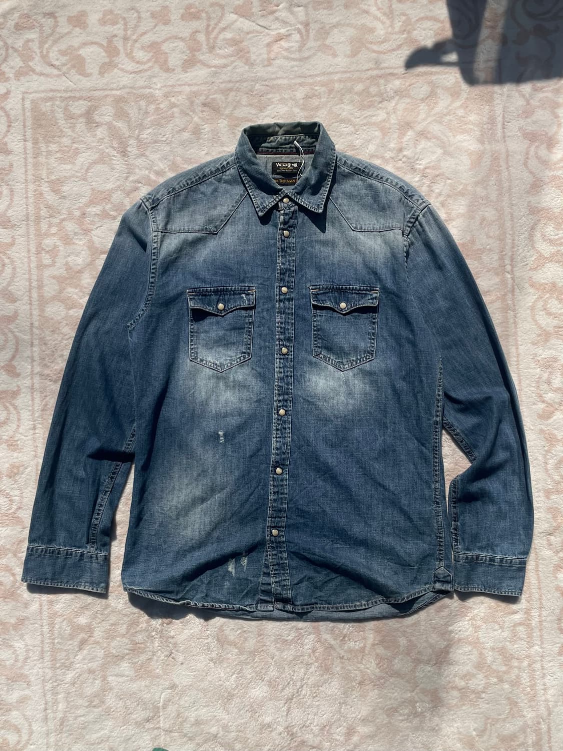 빈티지 웨스턴 데님셔츠  상품이미지3