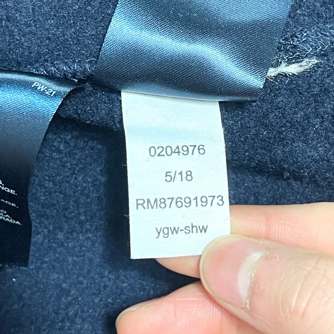 타미힐피거 스펠로고 네이비 기모 맨투맨 여성S 상품이미지6