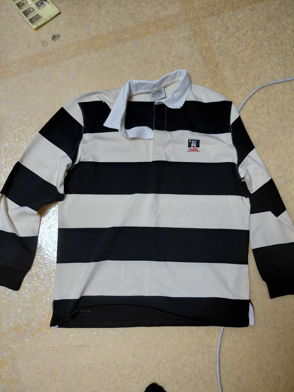 팀코믹스 로리타 럭비 카라 티셔츠 L 상품이미지1