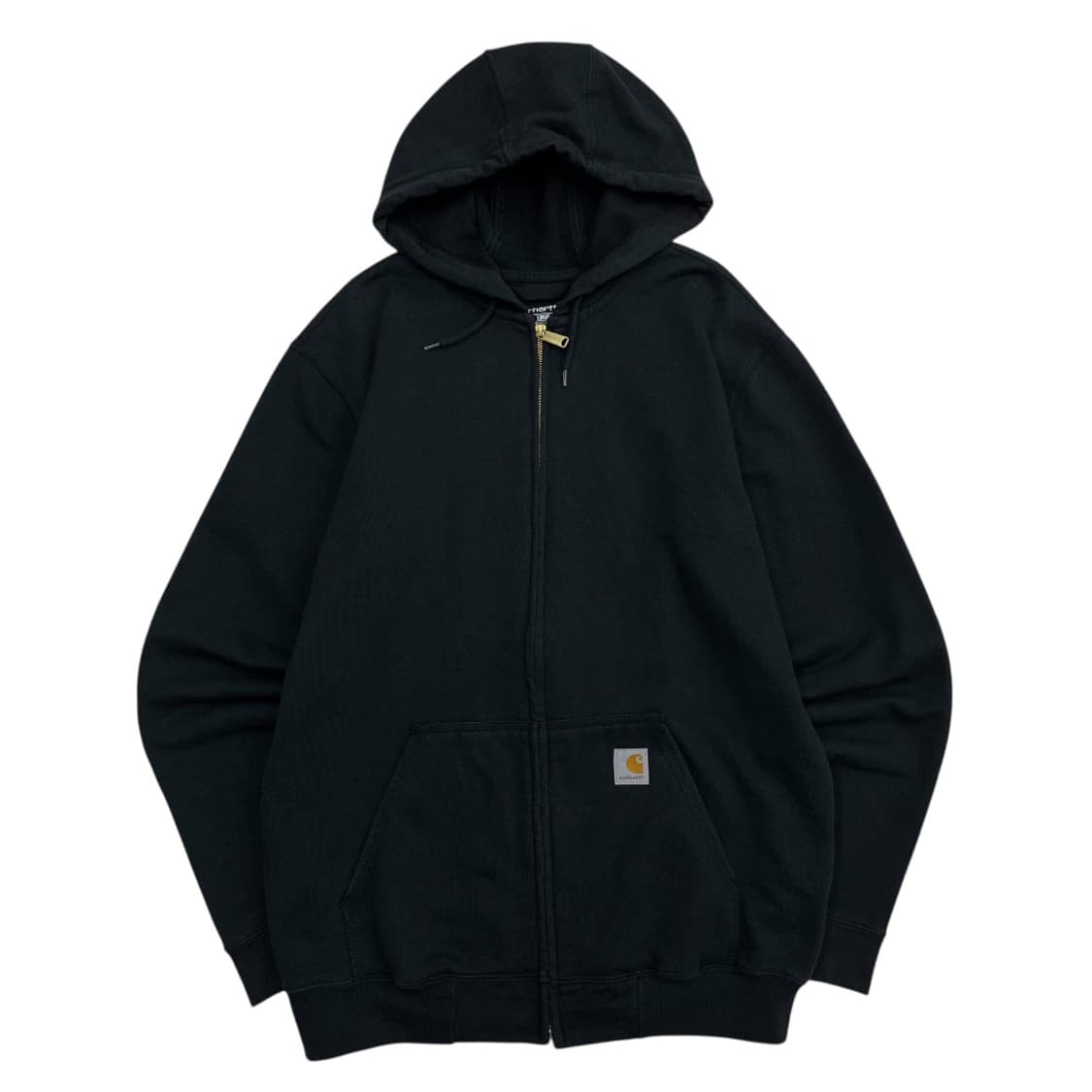 칼하트 포켓로고 블랙 후드집업 M 상품이미지2