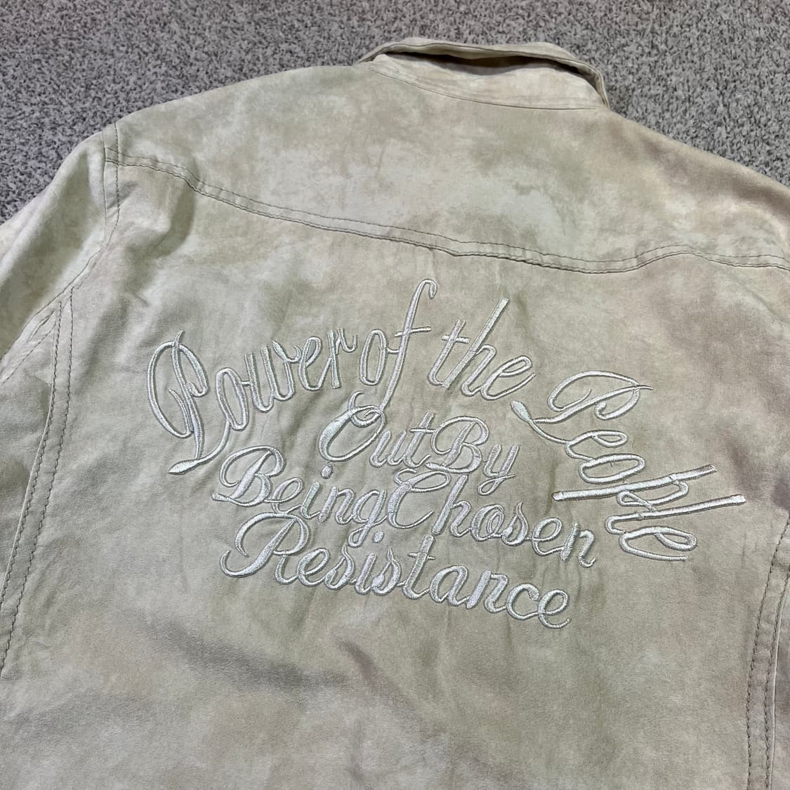 in the attic 롤링 스톤즈 우먼 스웨이드 웨스턴 셔츠 상품이미지3