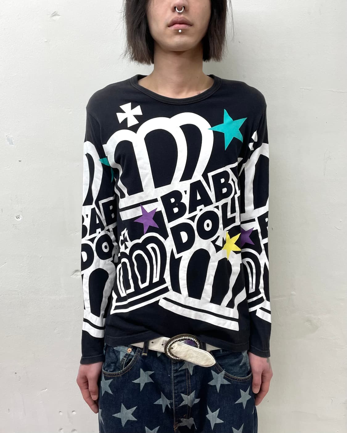Baby doll retro star long sleeve 상품이미지1