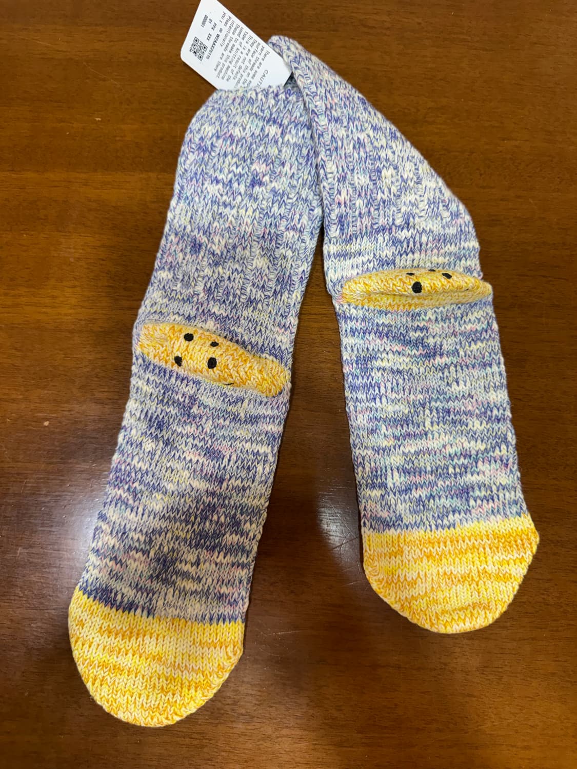 캐피탈 56피스3X1 립레인보위 해피힐 퍼플그레이 양말(새상품) 상품이미지6