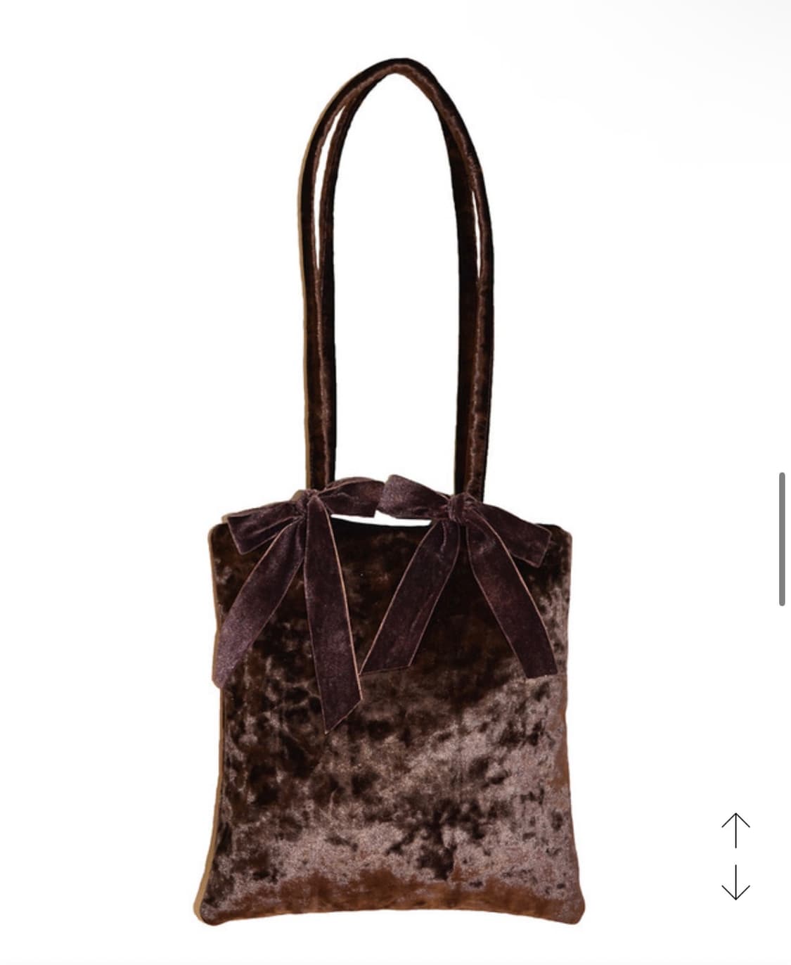 플랜포아더데이 리본 백 초코 컬러 상품이미지1