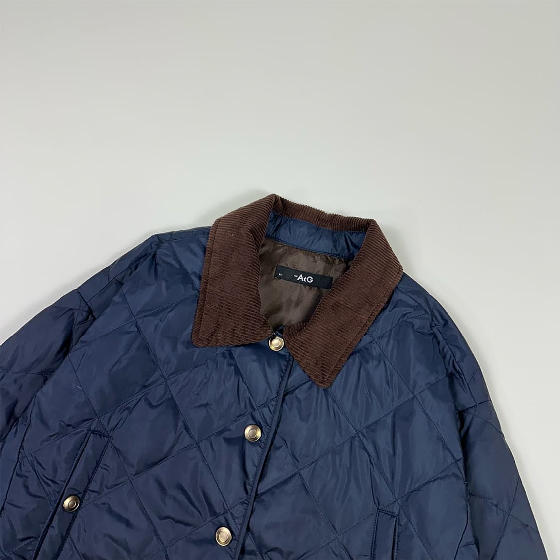 더엣지 골덴 카라 구스 퀼팅 자켓 상품이미지3