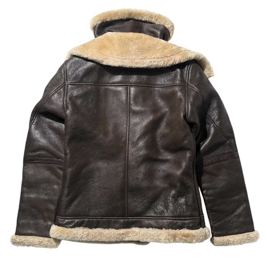 WHA IN 레이어드 카라 램스킨 시어링 무스탕 봄버 자켓 상품이미지3