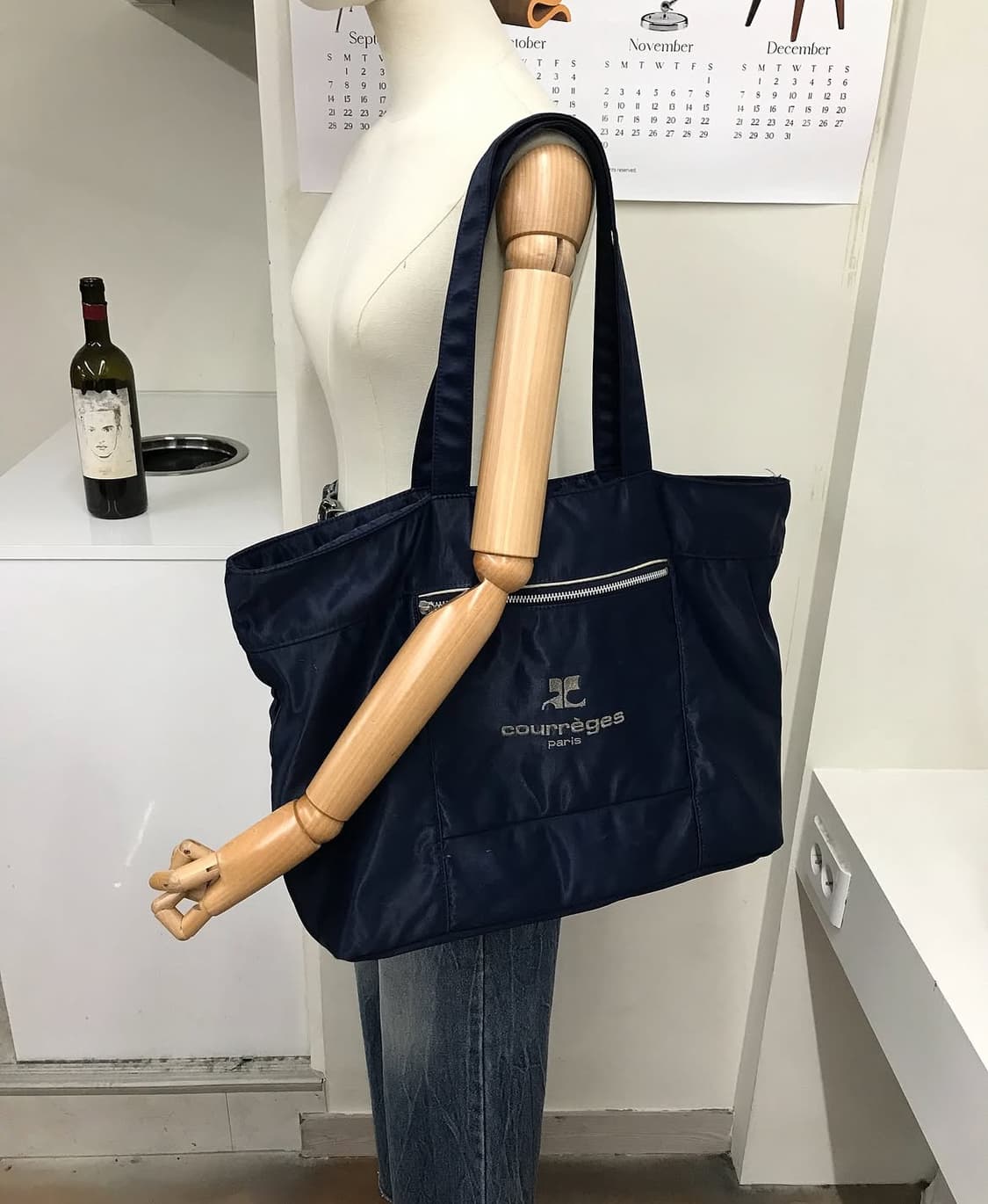 꾸레쥬 나일론 숄더 쇼퍼백 상품이미지7