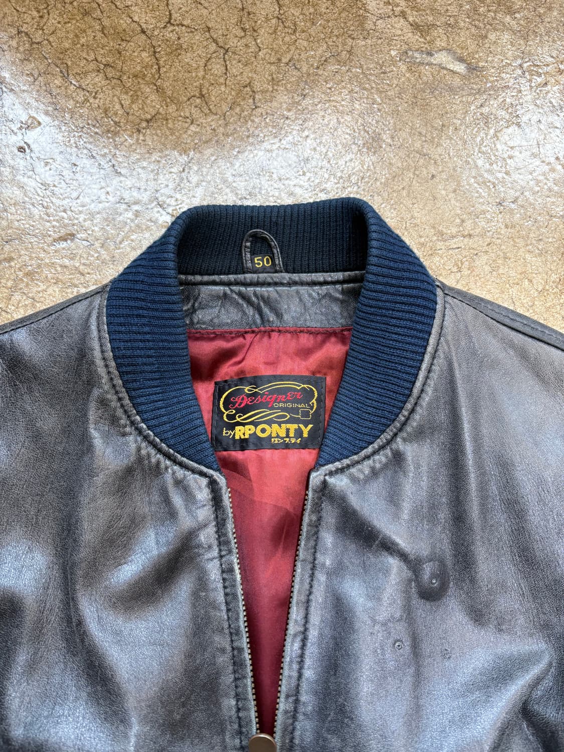 일본 빈티지 양가죽 블루종 재킷 상품이미지3