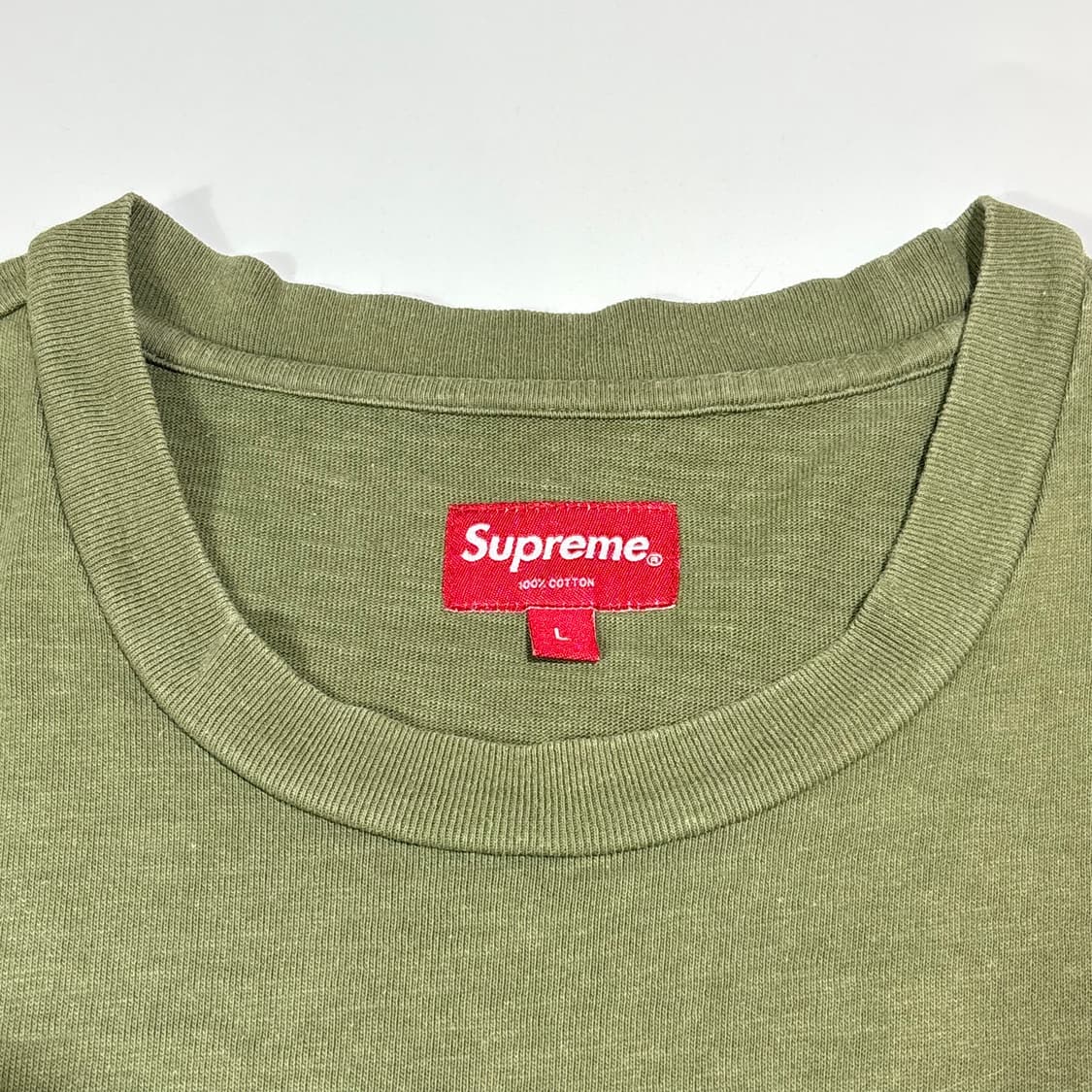 슈프림 올리브 포켓 반팔 티셔츠 상품이미지4