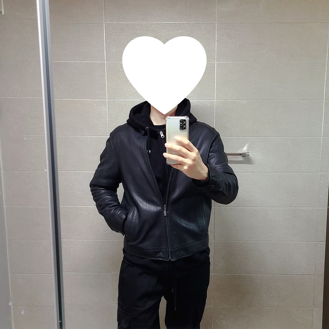 [100-105] 올젠 양가죽 싱글 레더 자켓 상품이미지3