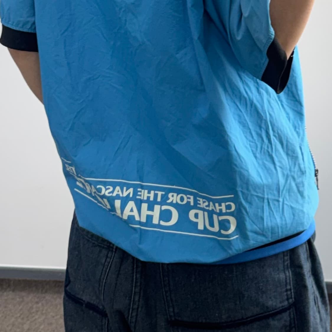 Fubu 후부 블루 ford gt 바람막이 반팔 집업 상품이미지2