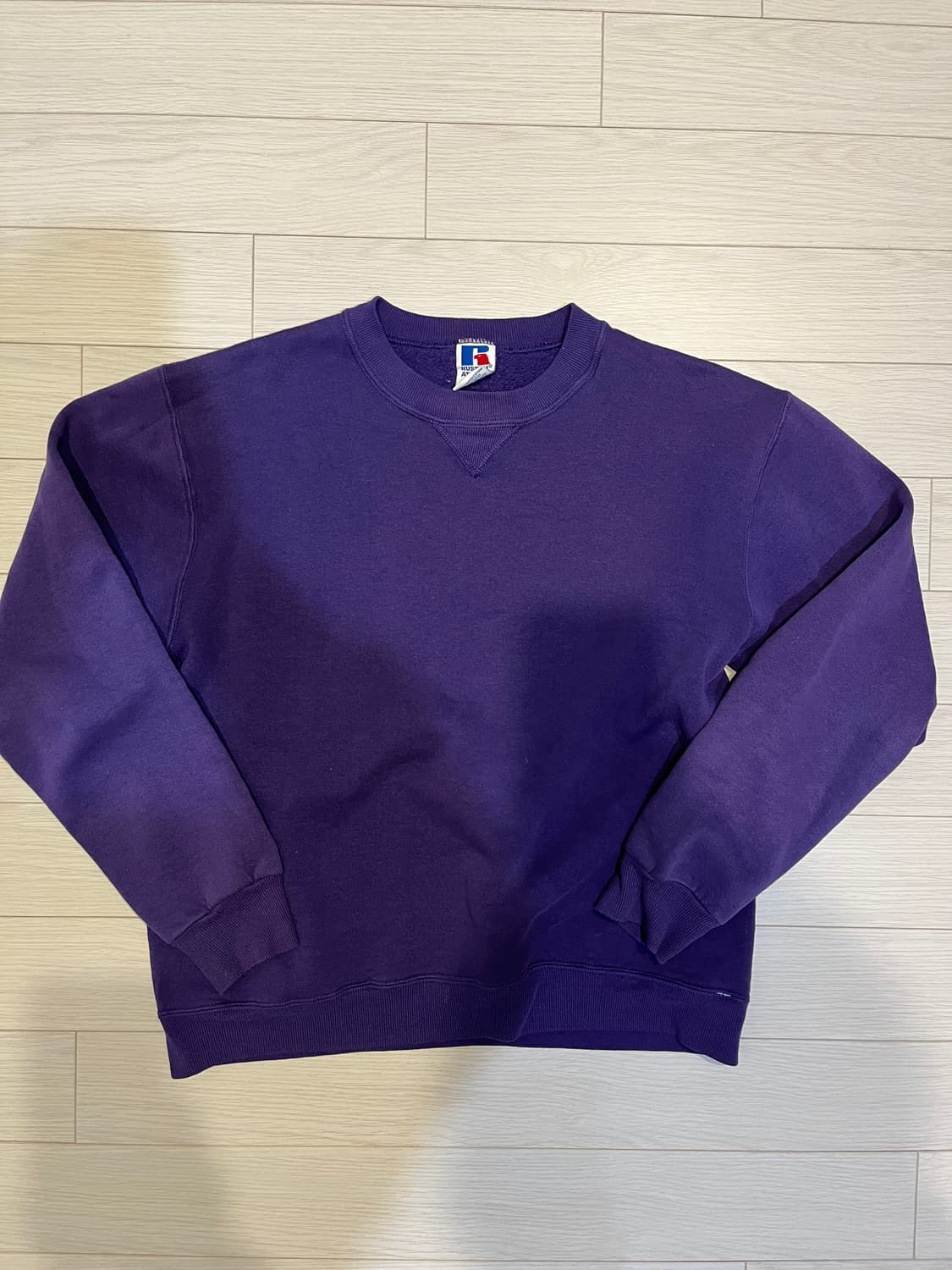 90s 빈티지 러셀 스웻셔츠 M 퍼플 상품이미지1