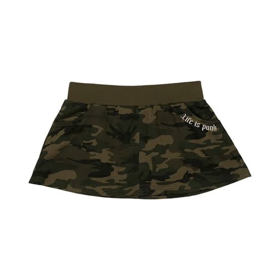 러프넥 카모 로우라이즈 스커트 Camo Skirt 상품이미지2