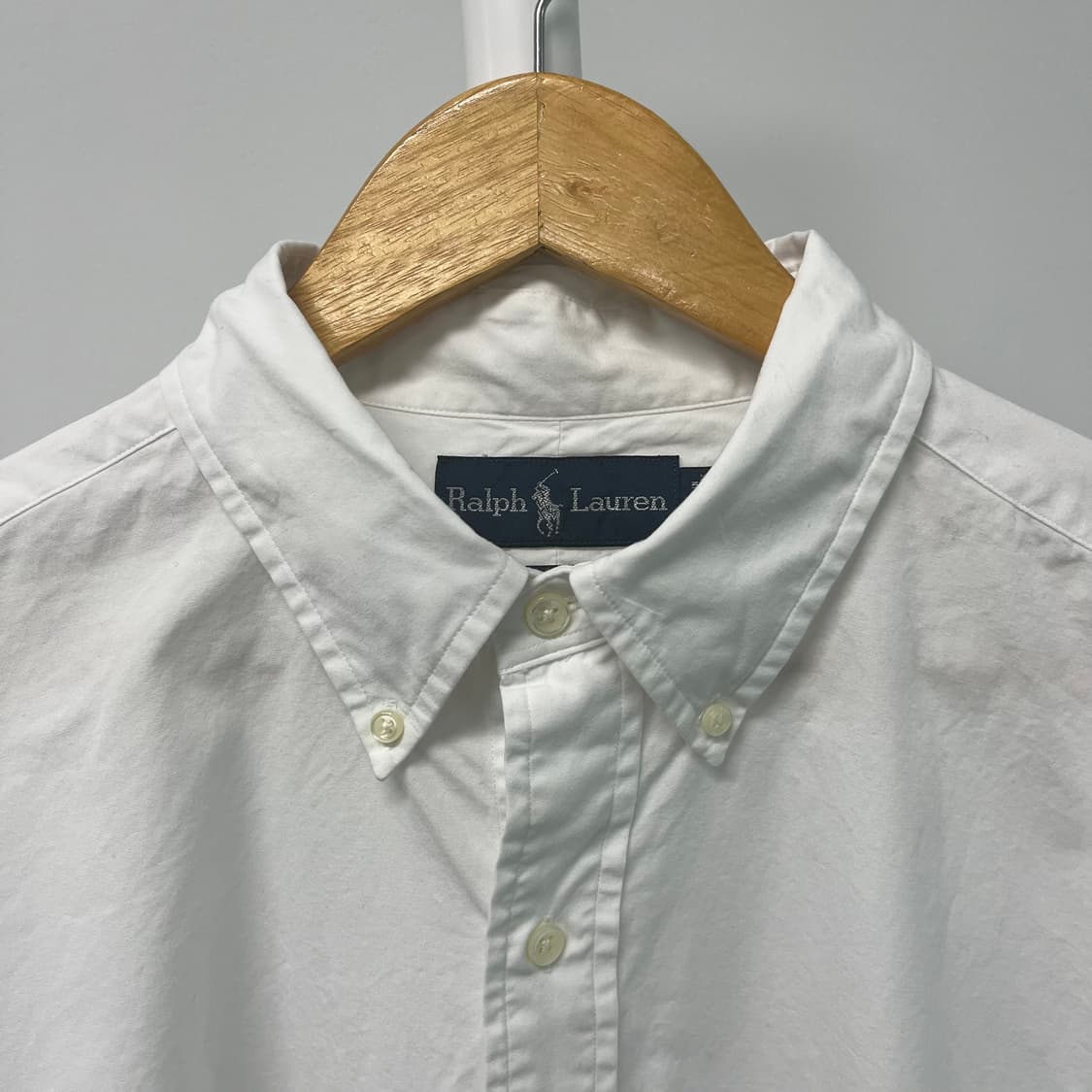[L 국내110] 폴로 랄프로렌 코튼 BD화이트 긴팔 셔츠 상품이미지5