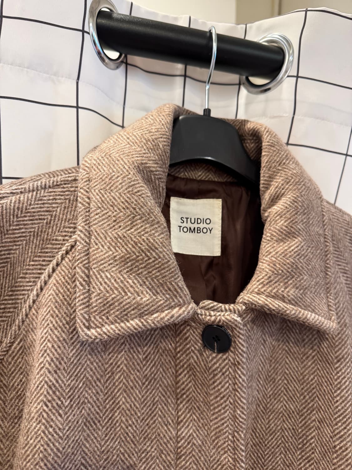 스튜디오 톰보이 헤링본 발마칸 코트 상품이미지3