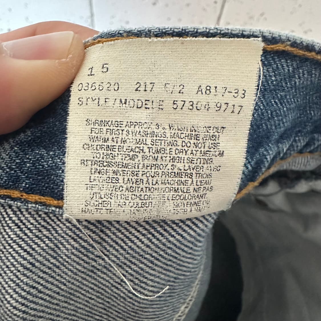 우먼30 리바이스 화이트탭 부츠컷 데님 상품이미지9