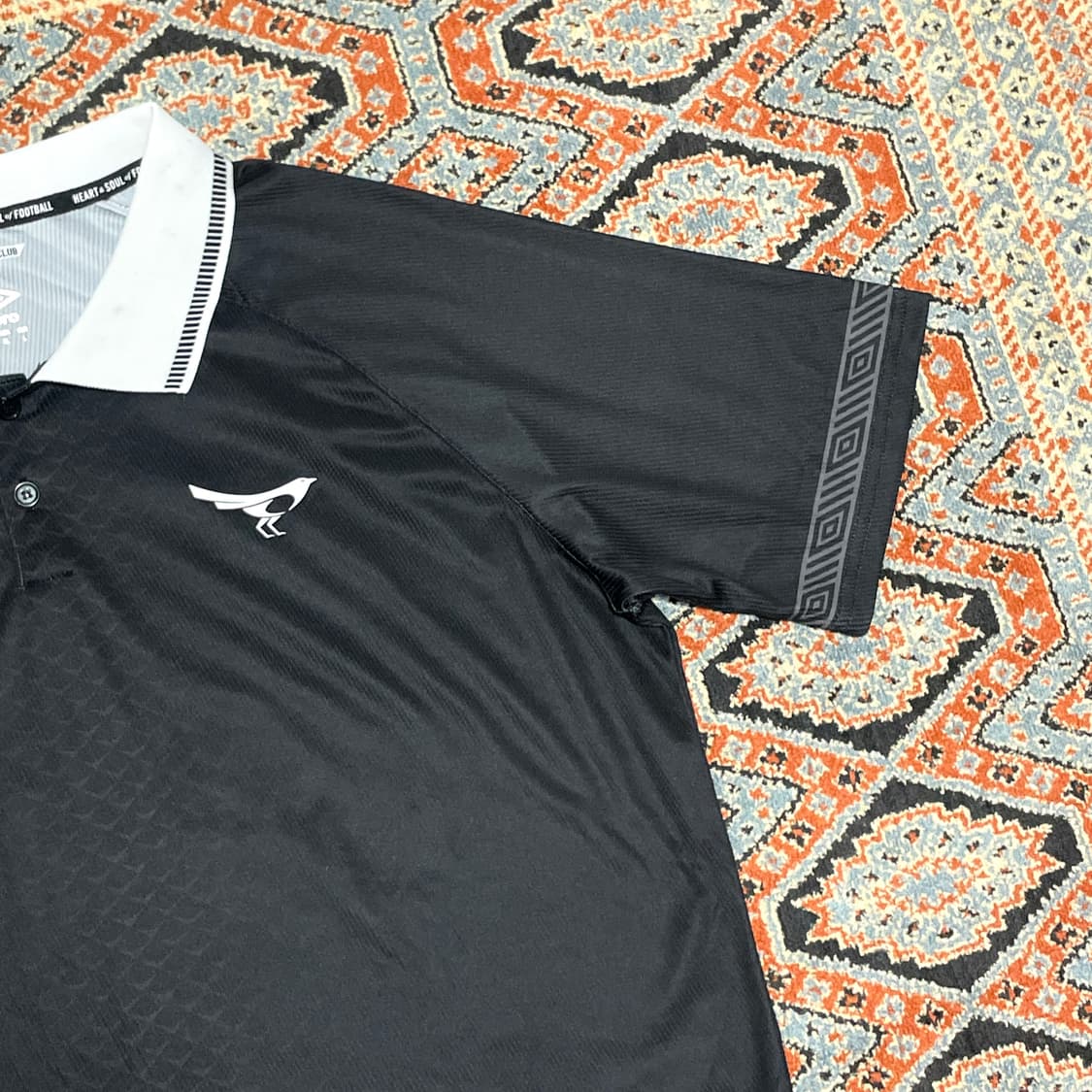 엄브로 블랙 반팔 카라 유니폼 져지 티셔츠 남성XL 상품이미지4