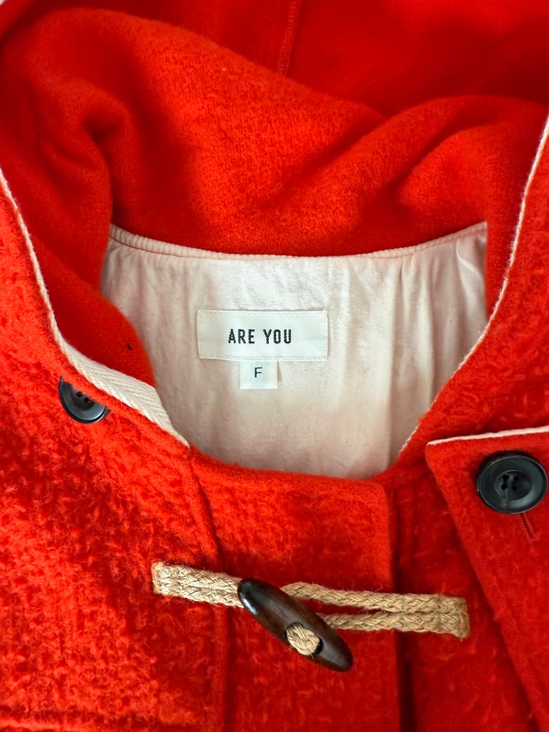 ARE YOU 울 더플코트 상품이미지6