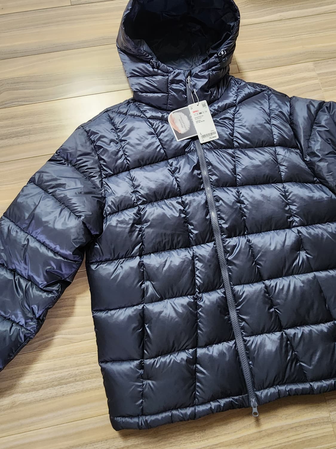 스파오씬라이트후드경량패딩점퍼L 상품이미지4