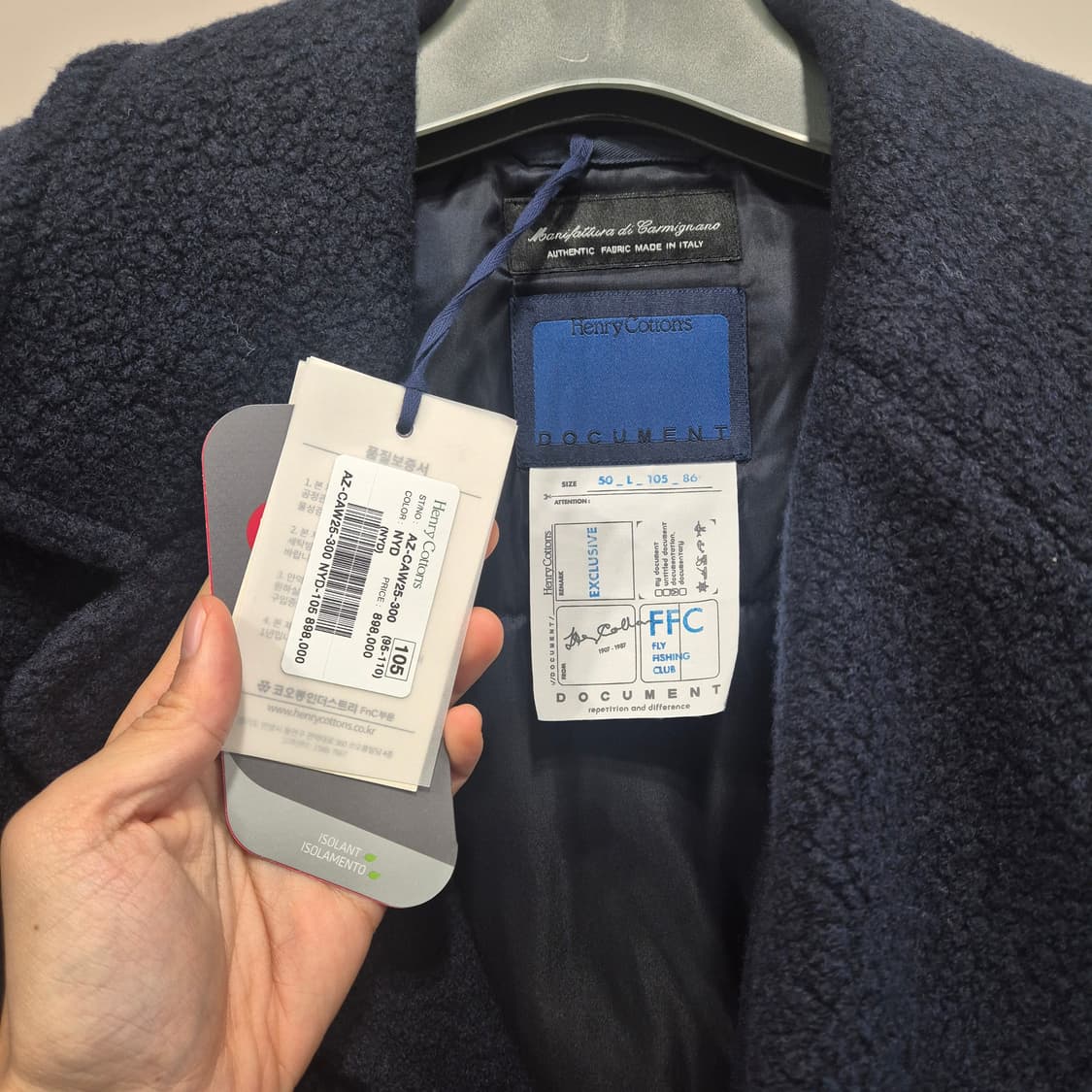 헨리코튼 도큐먼트 25f 피코트 105 상품이미지2