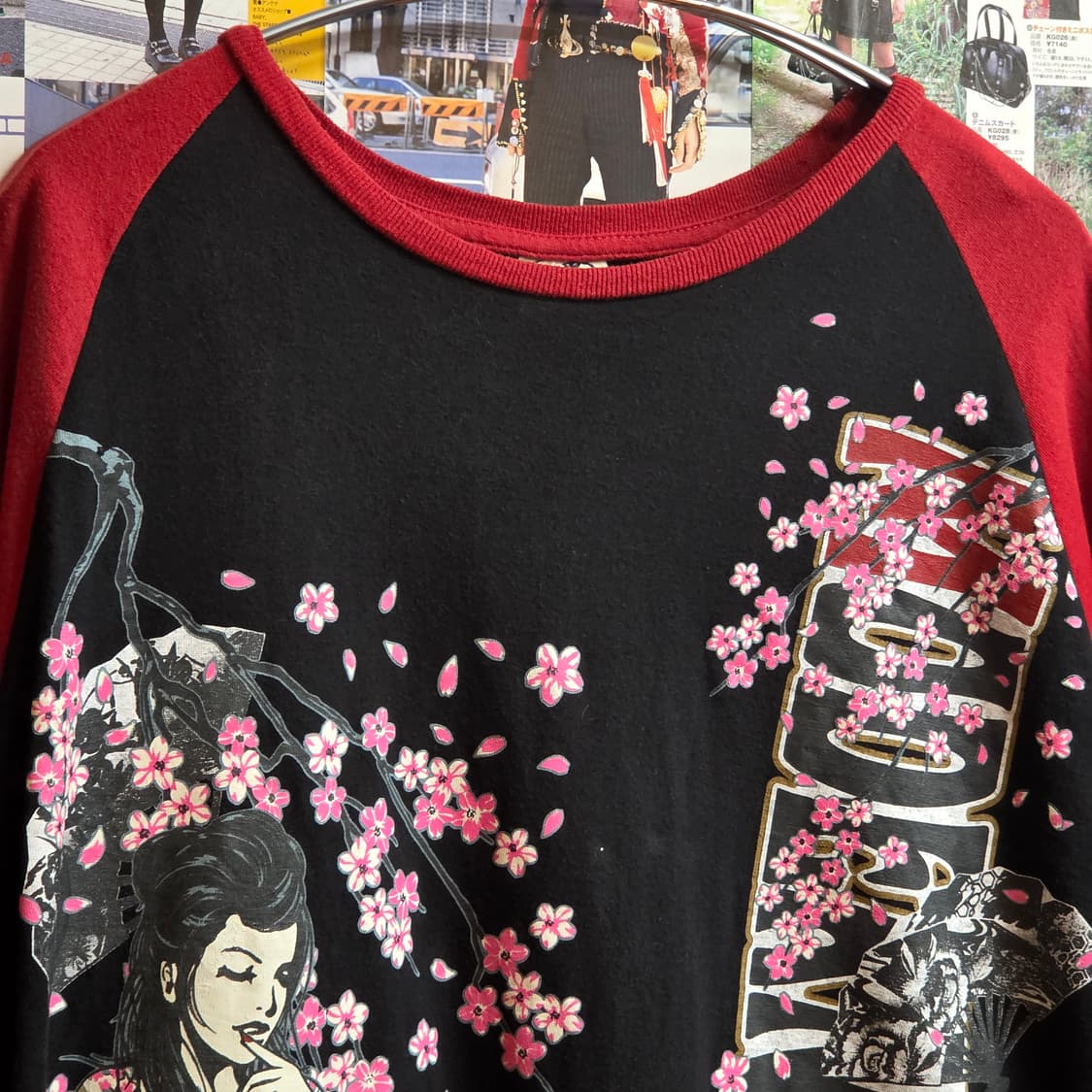 JPN 타투걸 프린팅 오리엔탈 나그랑 반팔 상품이미지2