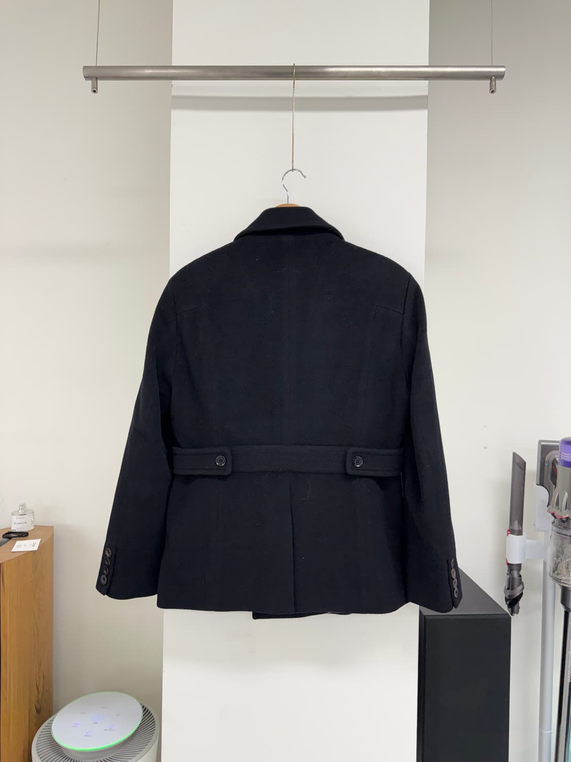 시리즈 블랙 울 피코트 상품이미지2