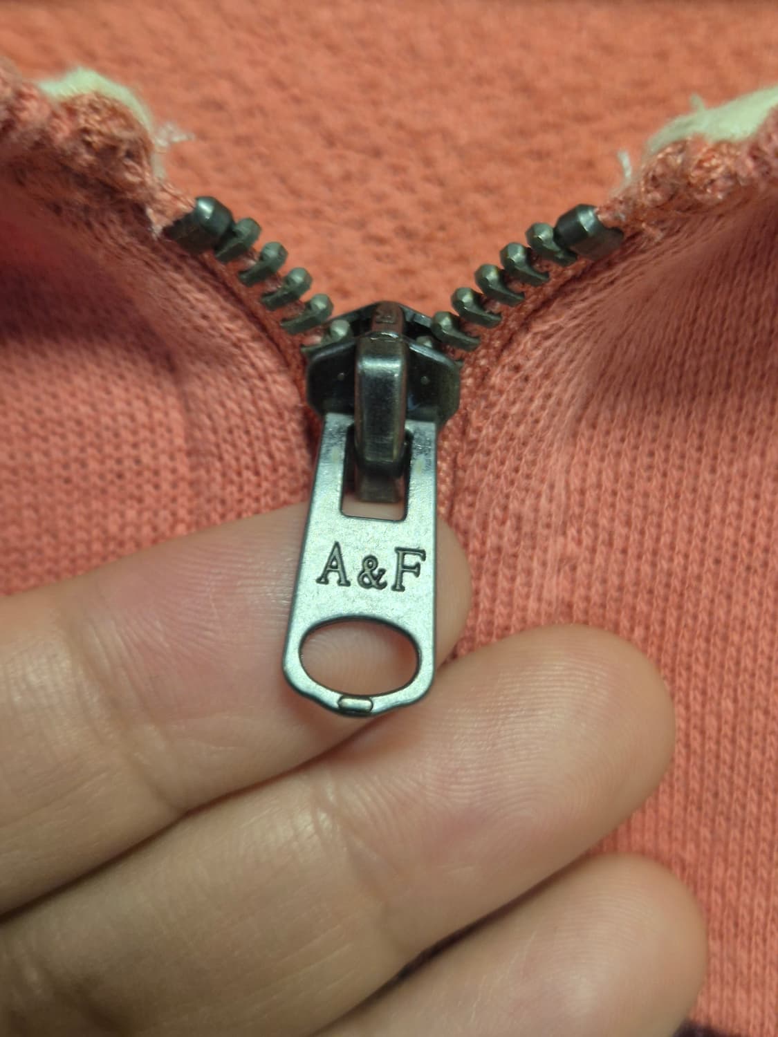 아베크롬비 대장급 자몽핑크 후드집업 M사이즈(상태A급) 상품이미지4