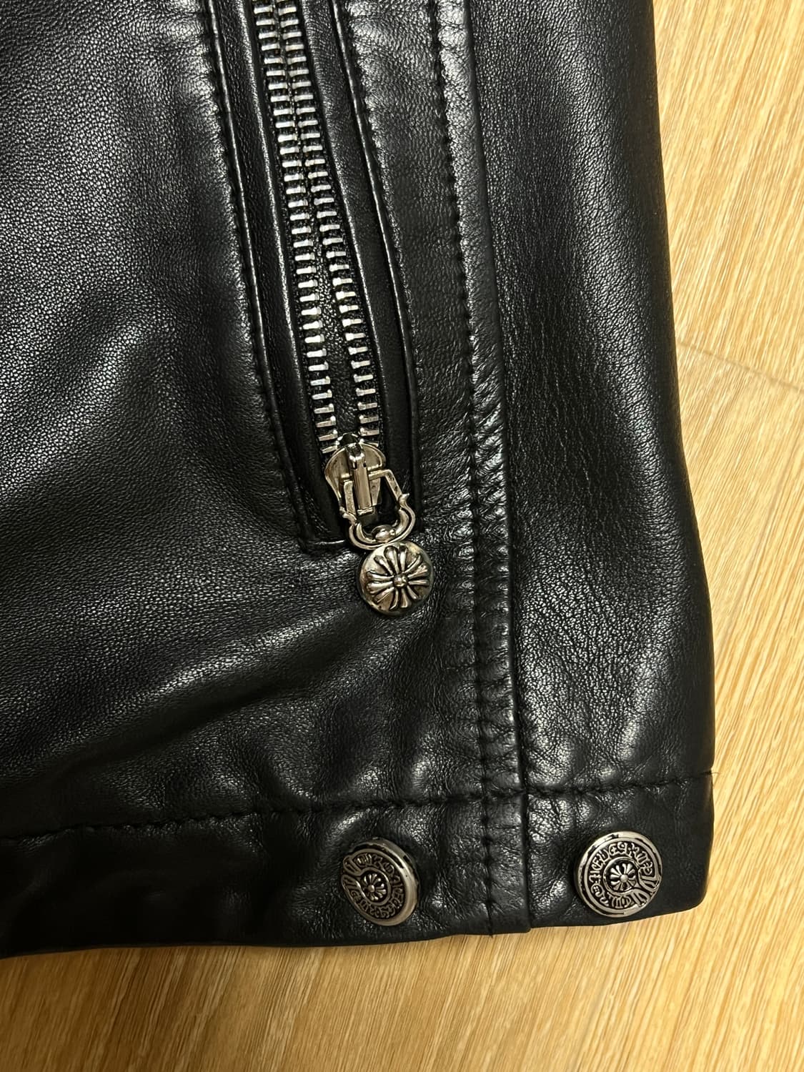 제냐 차이나카라 가죽자켓(크롬하츠 스타일 커스텀) XL 상품이미지6