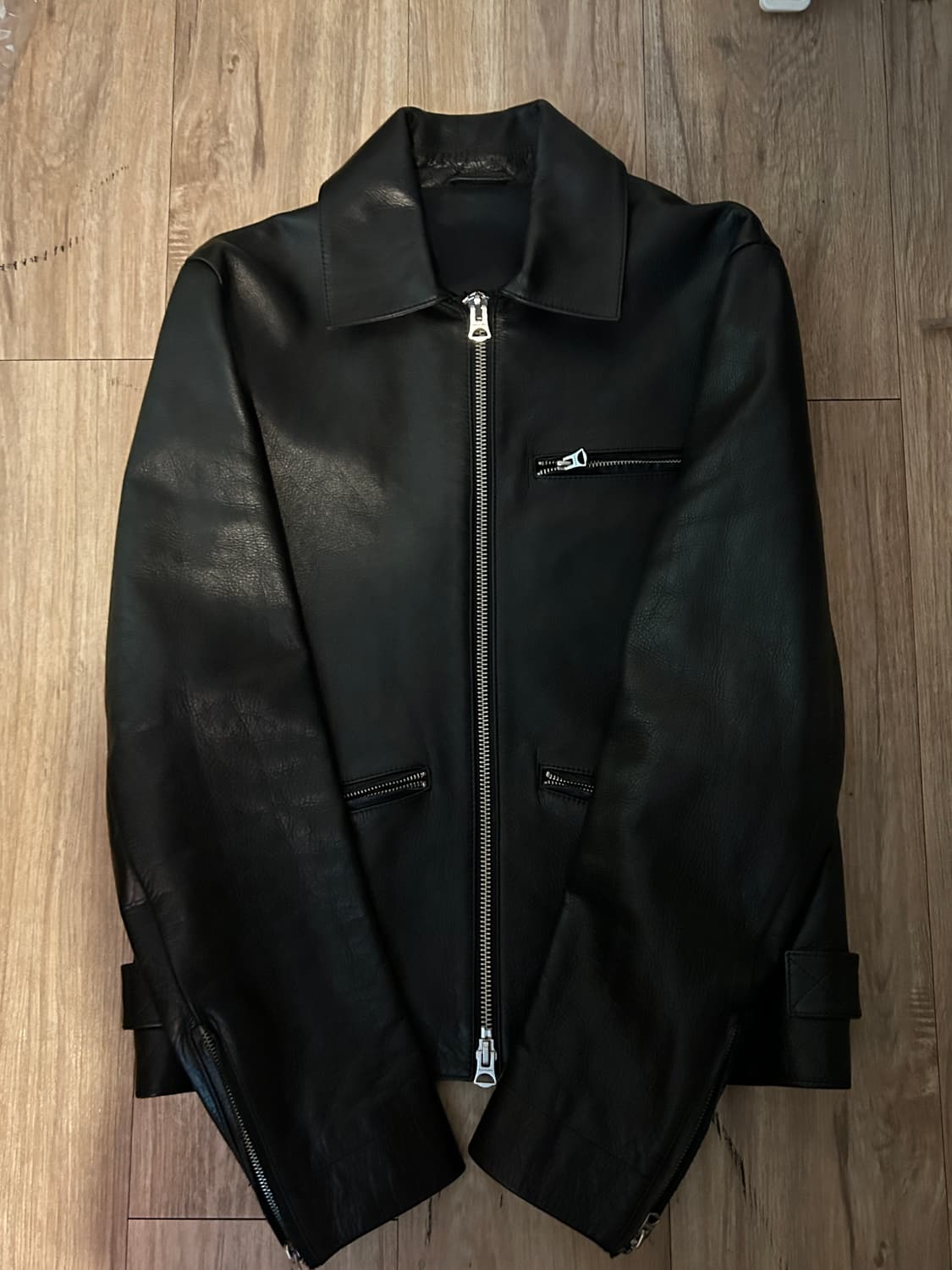 [48] 아크네 레더자켓 상품이미지1