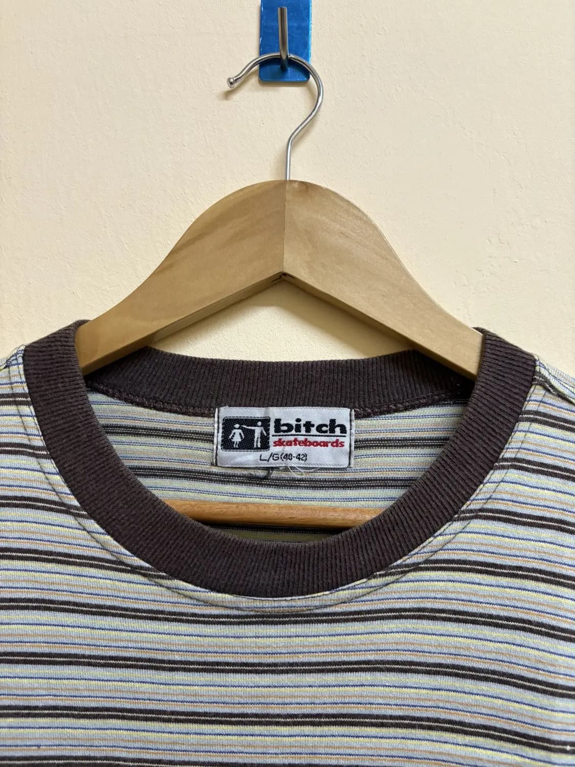 비치 스케이트보드 스트라이프 보더 반팔 티셔츠 상품이미지6