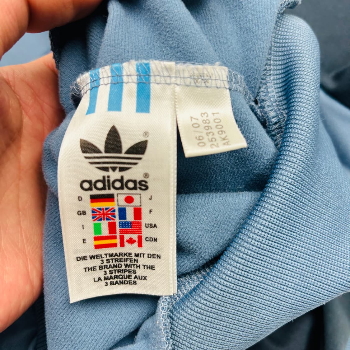 아디다스 재팬 잉어 자수 배색 트랙탑 져지 L 상품이미지8