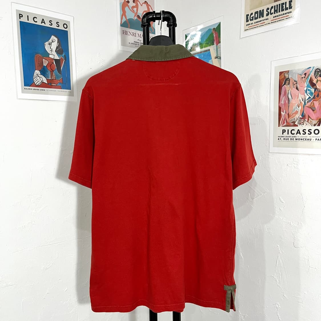 폴로 성조기 패치 반팔 카라티 상품이미지2