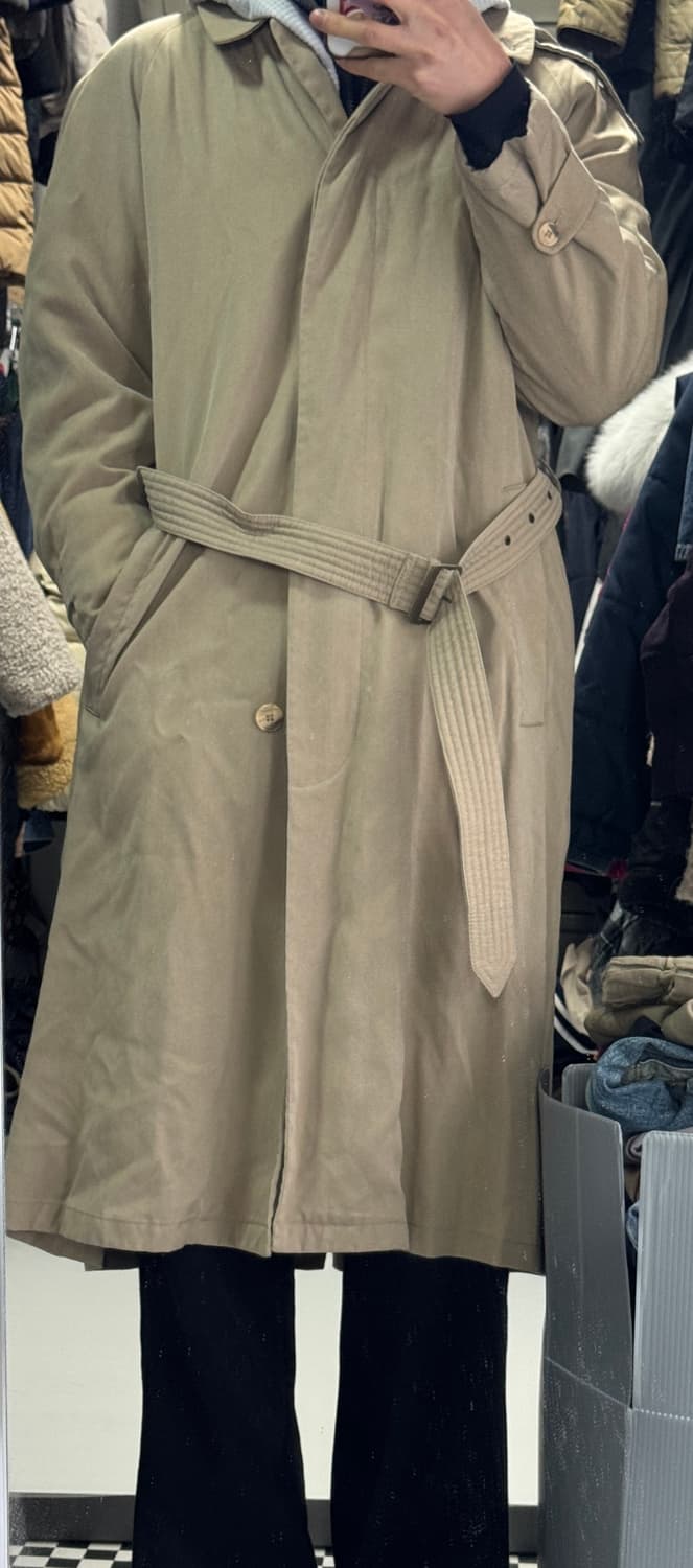 여성 조르지오 아르마니 90s 빈티지 벨티드 트렌치코트 상품이미지3