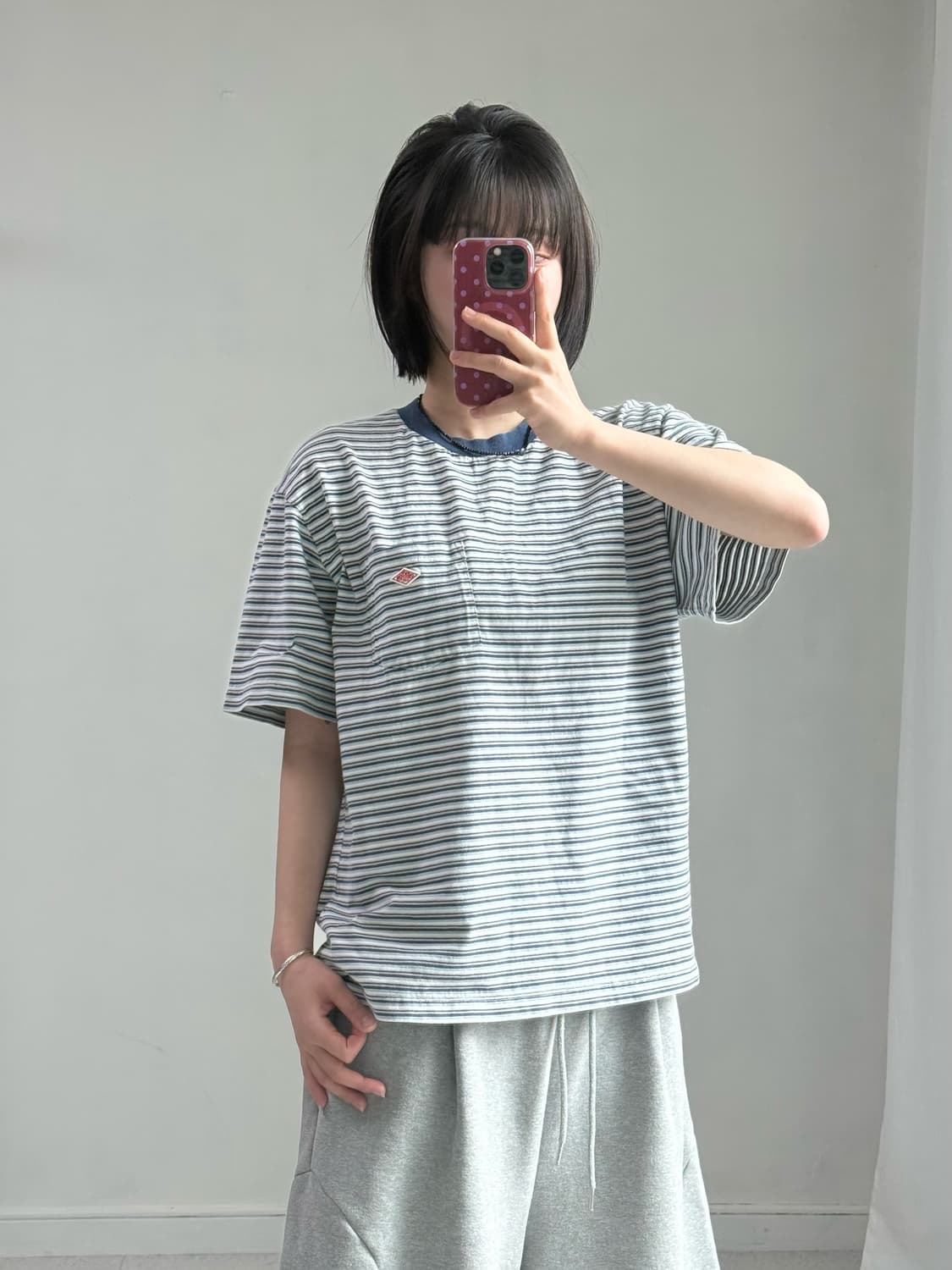 단톤 스트라이프 반팔티 상품이미지3