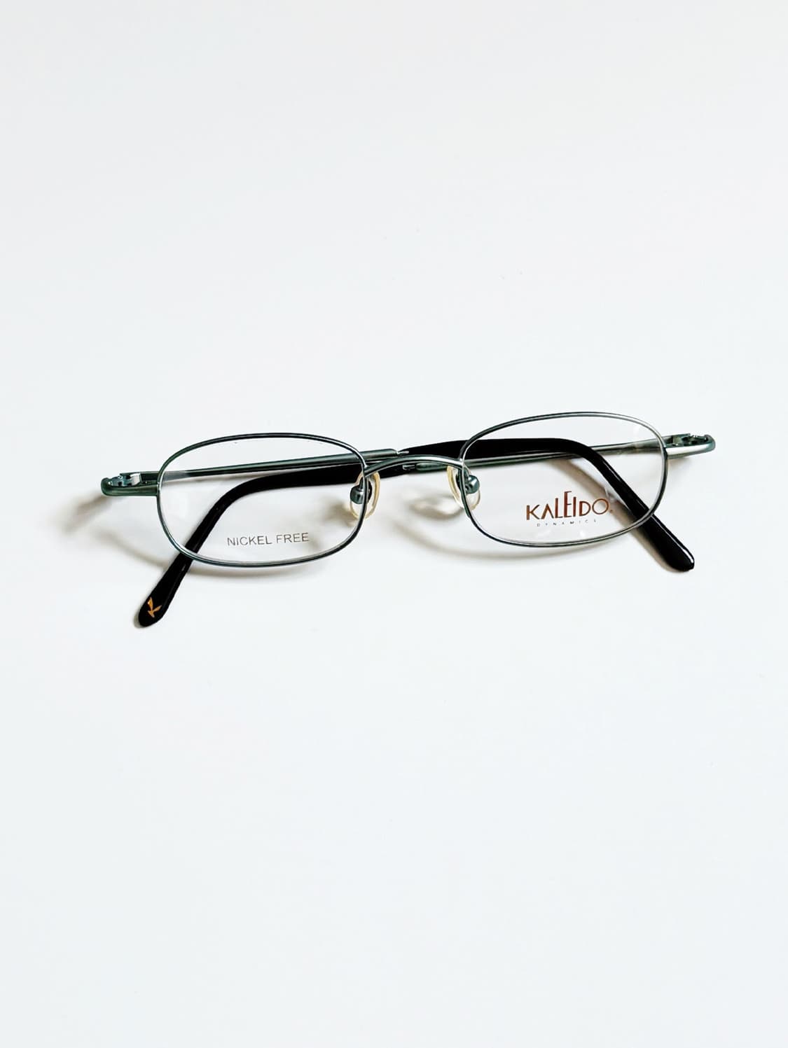 90s KALEIDO 슬림 오벌 메탈 프레임 빈티지 안경 상품이미지2