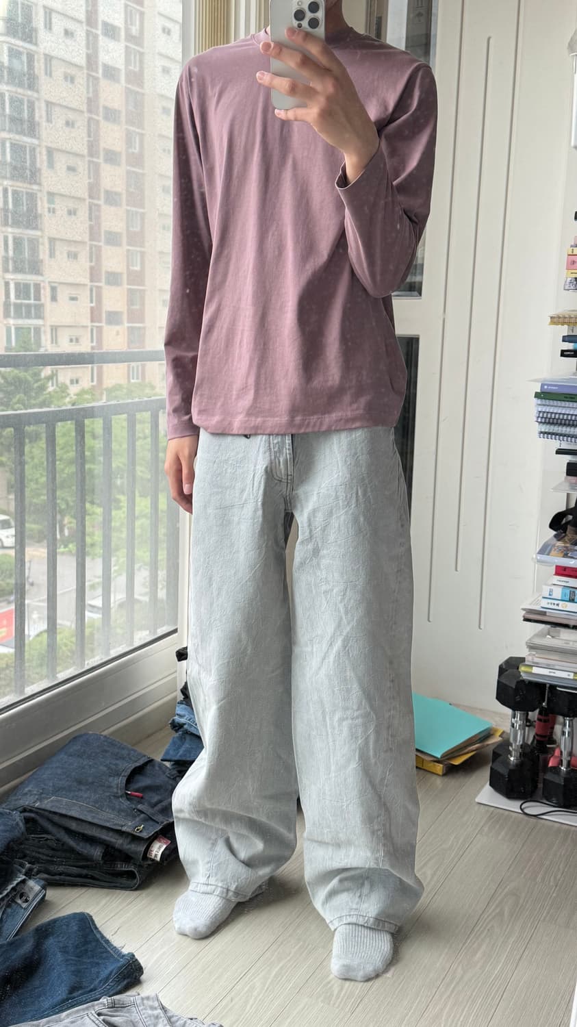 새상품 자라 와이드데님팬츠  상품이미지1