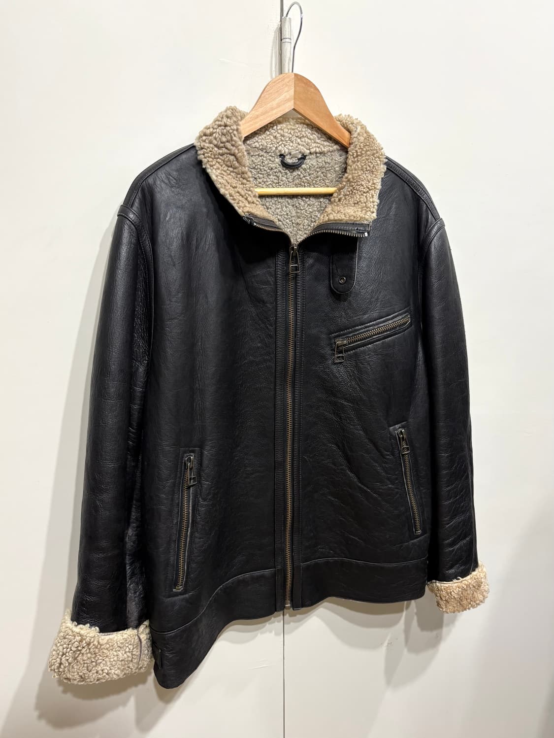 빈티지 램스킨 무스탕 자켓 상품이미지2