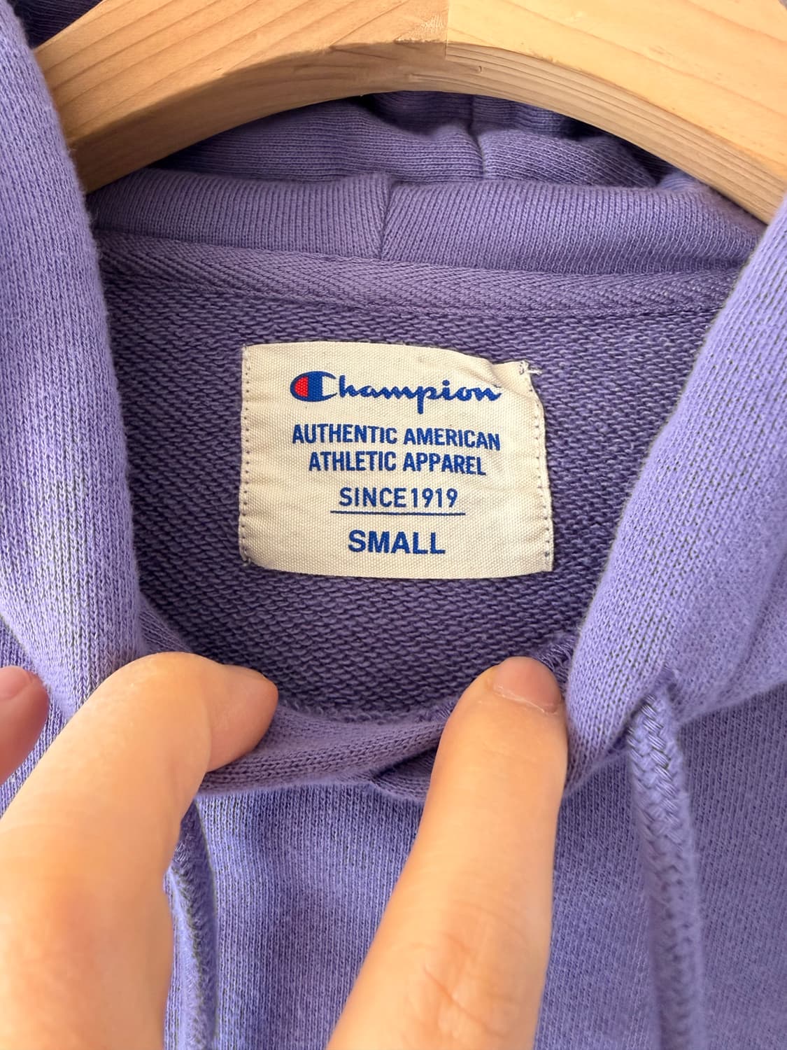 챔피온 여성 긴팔티 후드티 라일락 보라색 상품이미지2