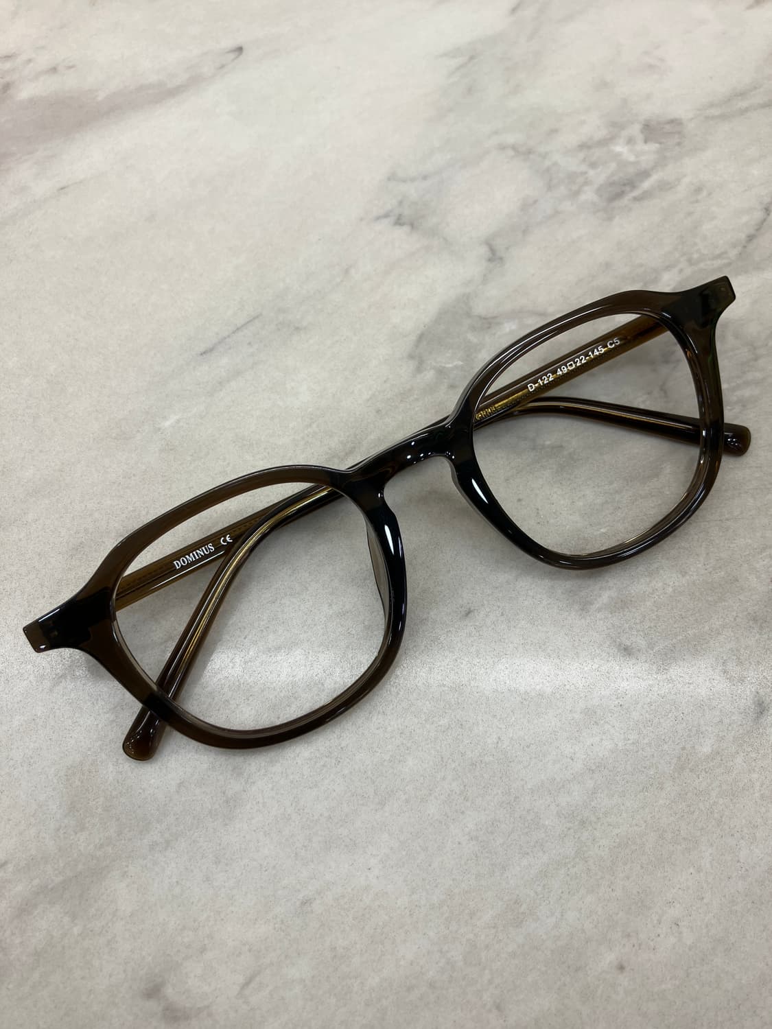 B90 DMN 카키 웰링턴 뿔테 안경122 상품이미지1