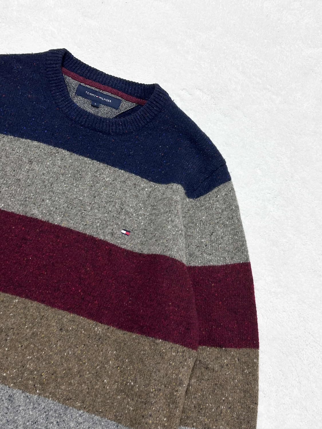 타미힐피거 미니로고 단가라 울 니트 상품이미지7