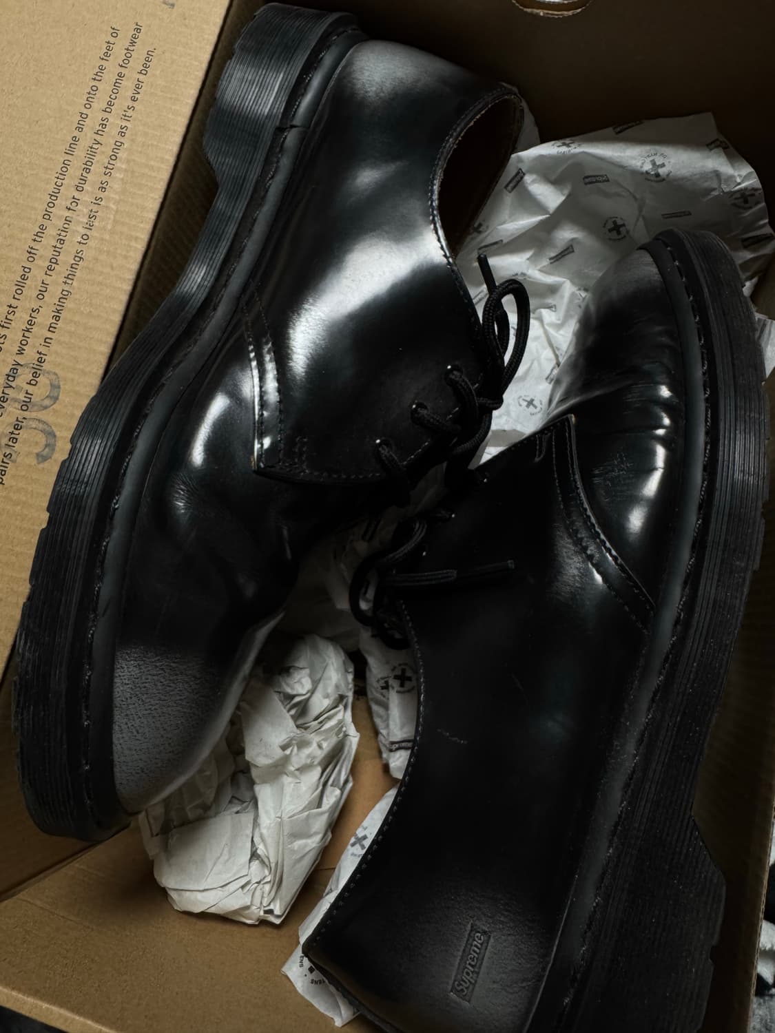 슈프림 x 닥터마틴 1461 그레이 실버 300 상품이미지3