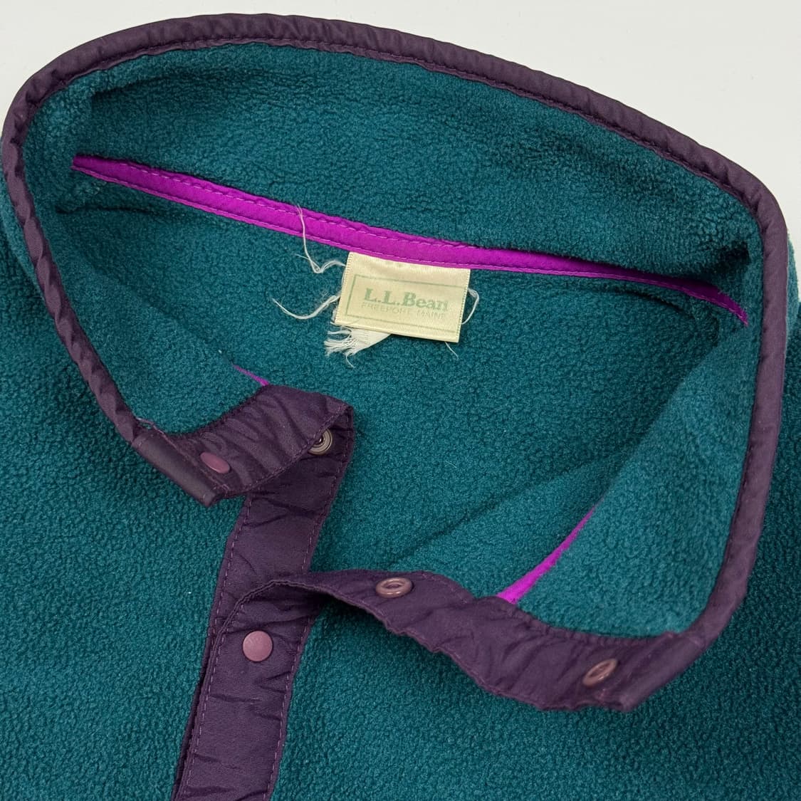 (105) 80s 엘엘빈 플리스 풀오버 딥그린 상품이미지7