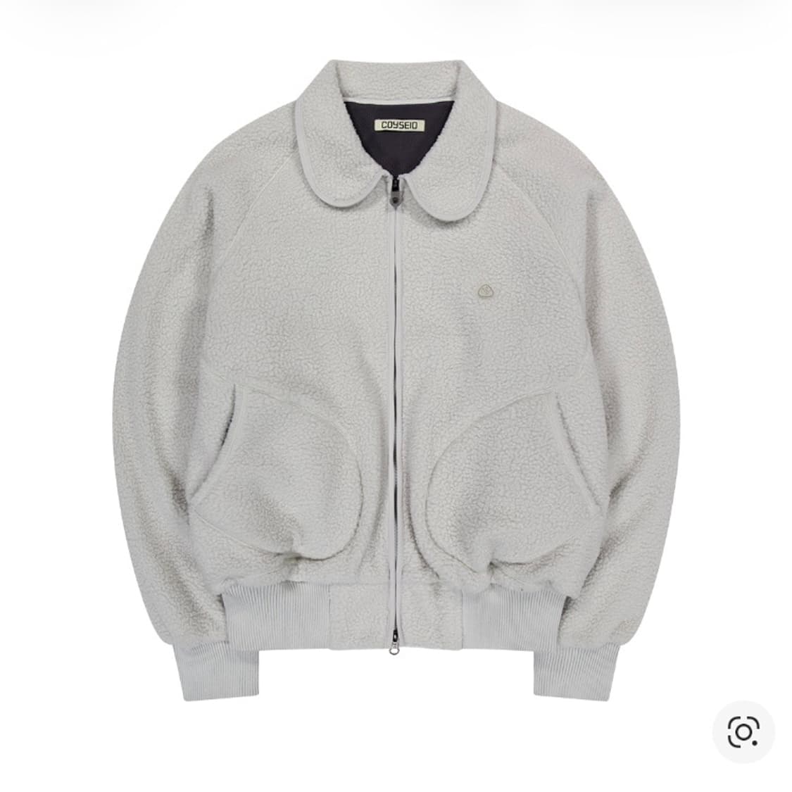 코이세이오 라운드 칼라 플리스 재킷 라이트 그레이 상품이미지1