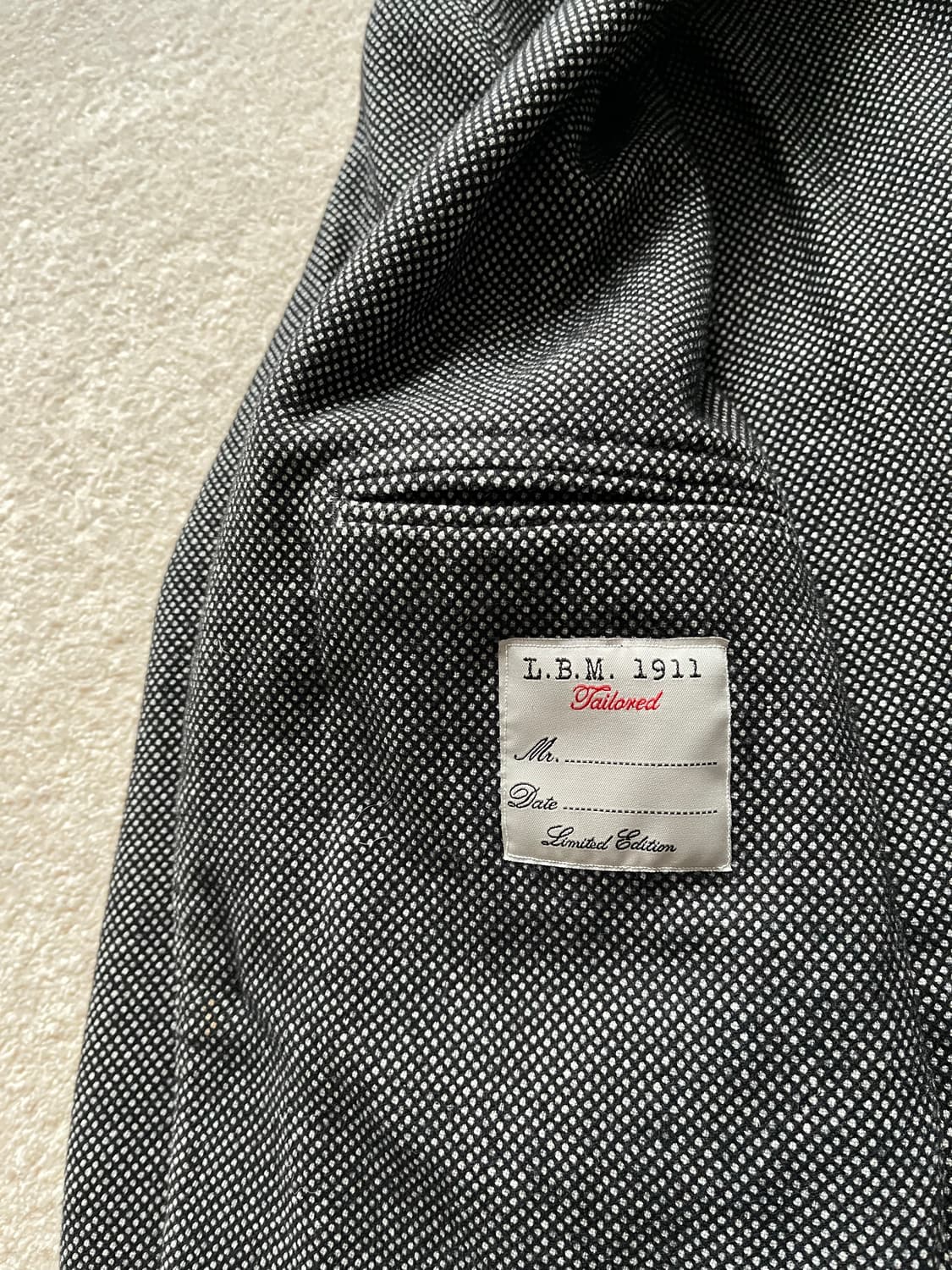 L.B.M. 1911 테일러드 블랙 도트 울 자켓 (103-105) 상품이미지7