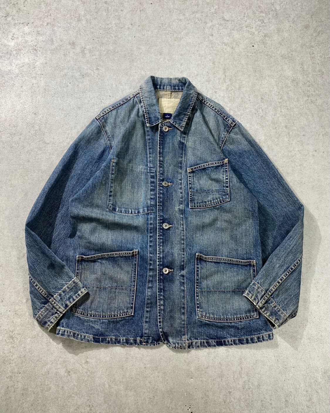 [L] 00s GAP 올드갭 데님 커버올 워크자켓 상품이미지1