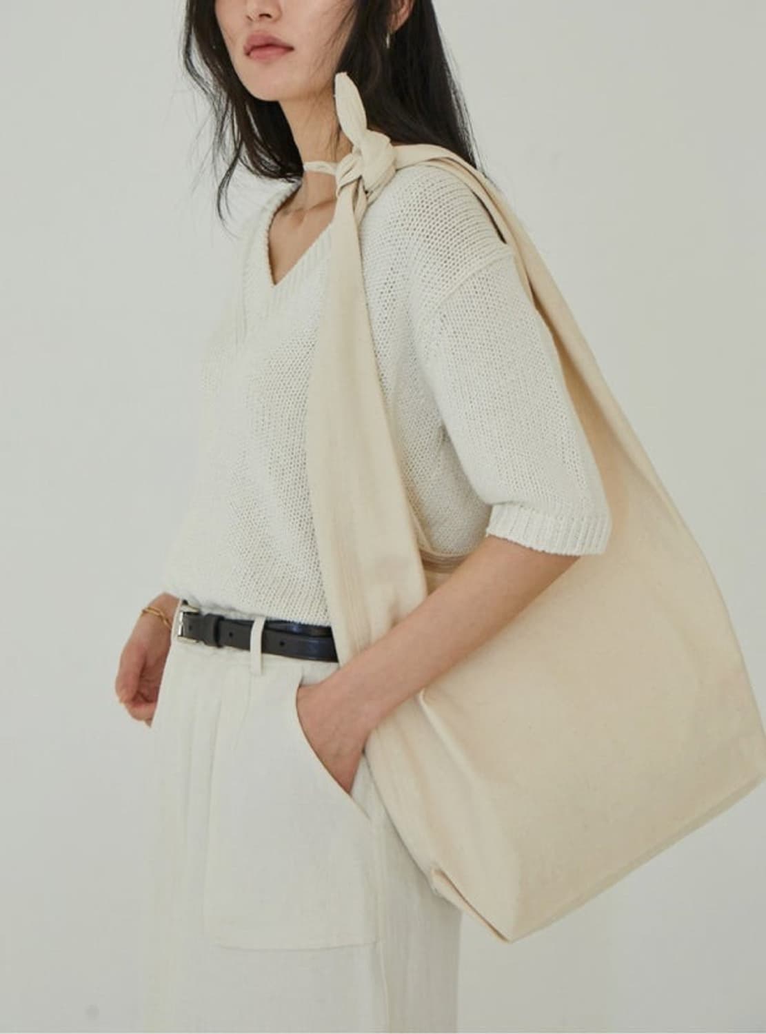 얼바닉30 노트백 knot bag 에크루 상품이미지1