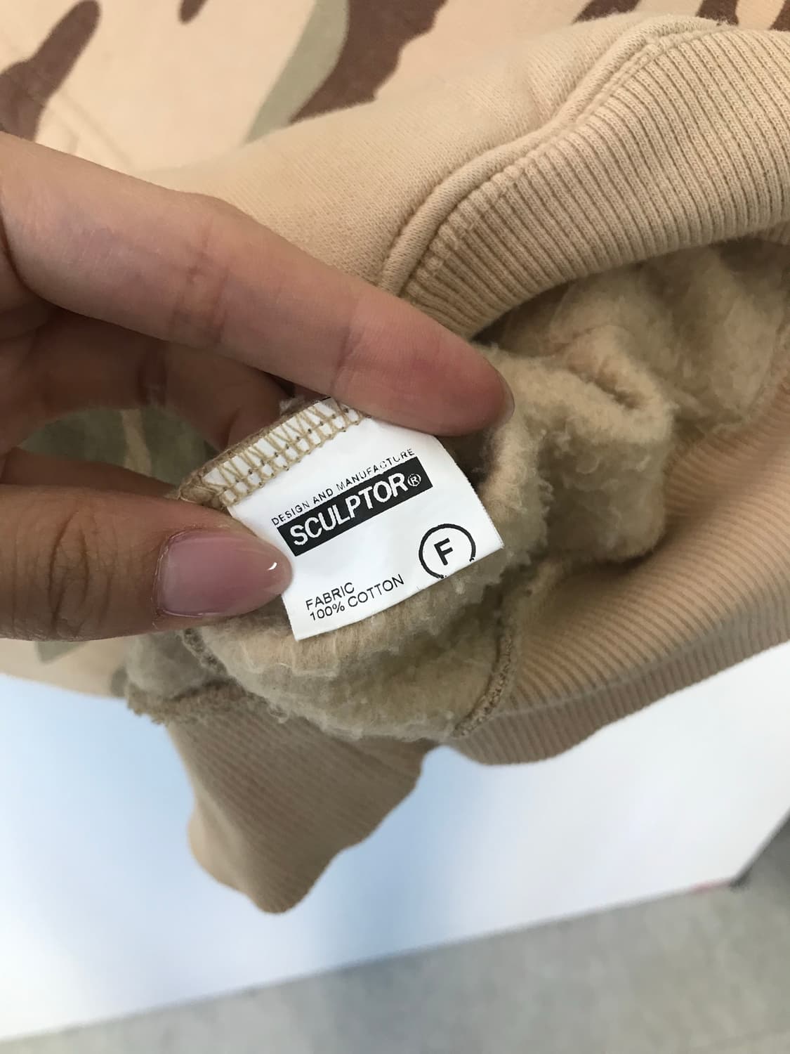 스컬프터 자수로고 카모 후드티 상품이미지5