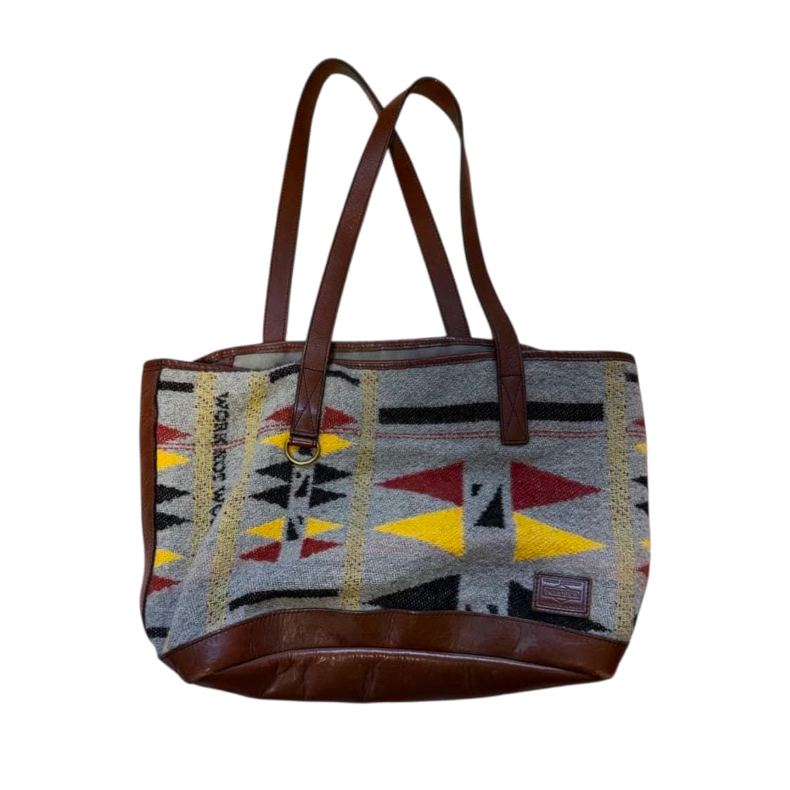 요시다 포터 x WNW 펜들턴패턴 울 가죽 토트백 상품이미지1
