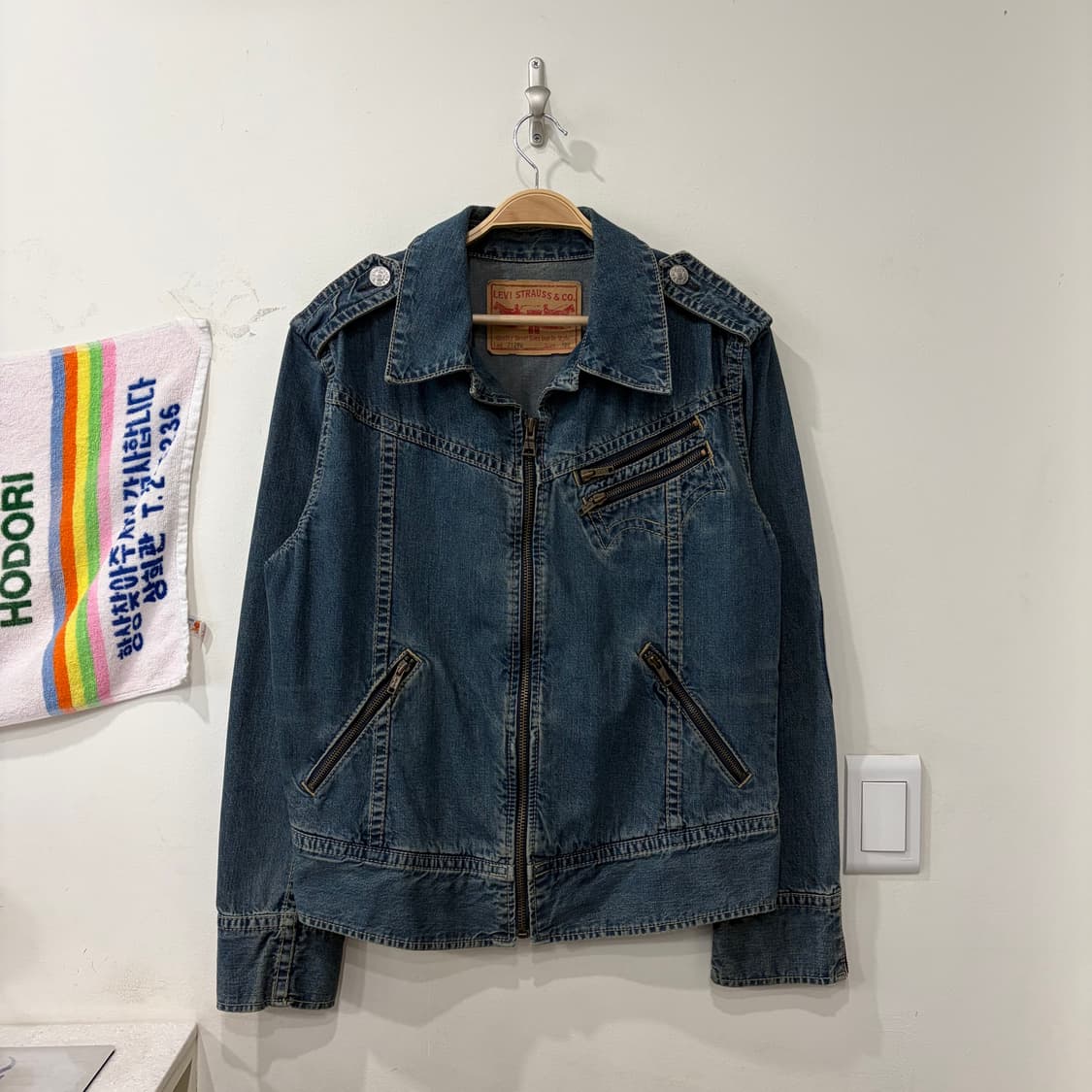 370. 리바이스 데님 집업 바이커 자켓 상품이미지1